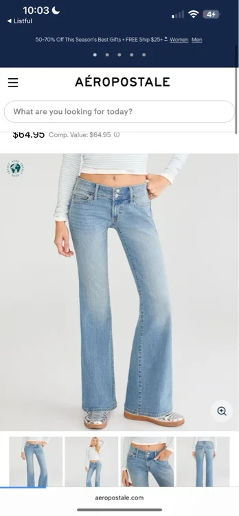 JeansWomen's JeansFlare JeansSuper Low-Rise Flare JeanSuper Low-Rise Flare Jean