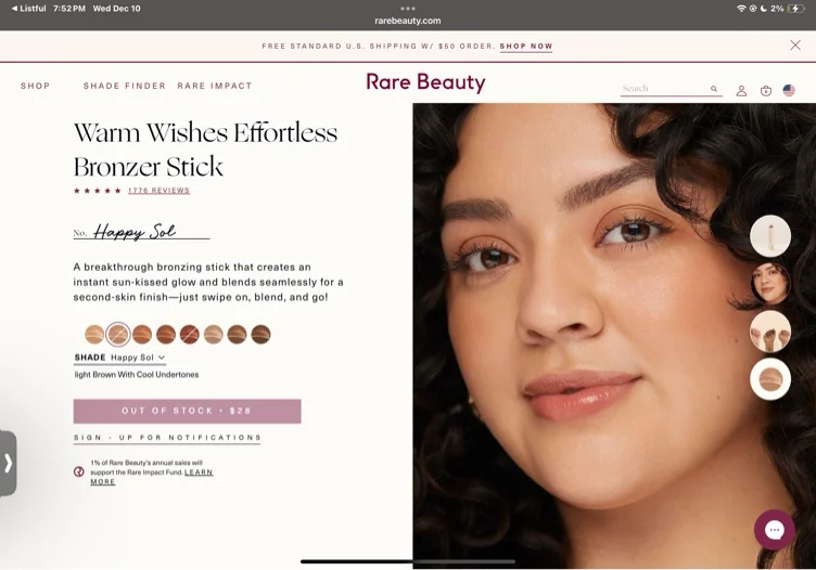 Warm Wishes Effortless Bronzer Stick