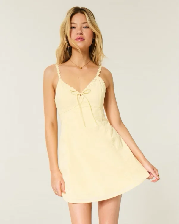 Daisy Trim Mini Dress