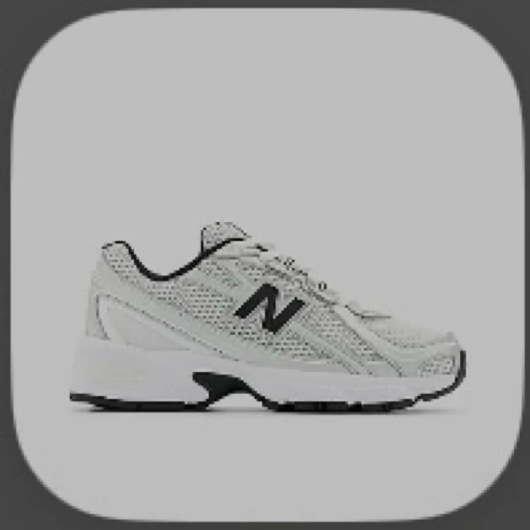 New Balance 740 Athletic Shoe - Big Kid - Black Cement / Black