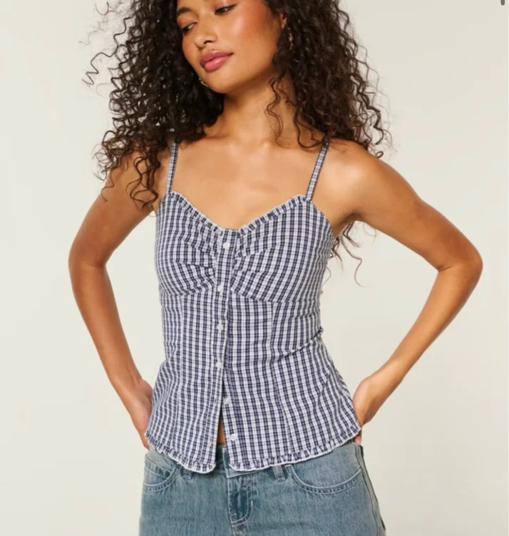 Button Front Tank