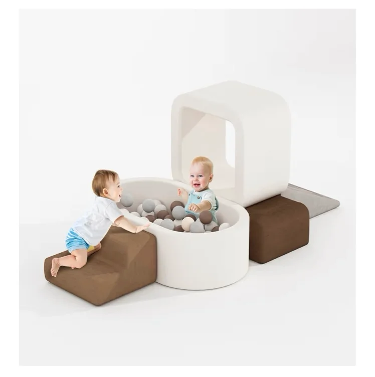 BanaSuper 6-Piece Kids Climbing Foam Blocks Playset - with Ball Pit for Toddlers Crawling, Sliding and Playing Indoor (Balls not Included), Soft Foam Climbing Toys : Amazon.com.au: Toys & Games