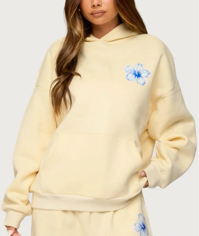 Edikted Tropical Bloom Hoodie