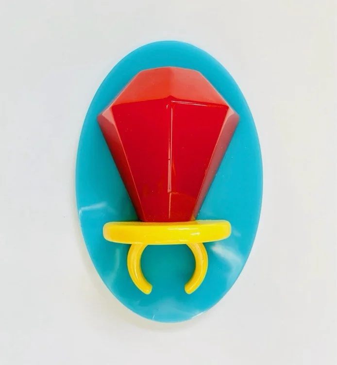 Ring Pop Candy Wall Hanging/ Gift Idea Dopamine Decor Fake Food Decor Wall Resin Pop Art Fake Bake Maximalist Eclectic Kitchen Decor