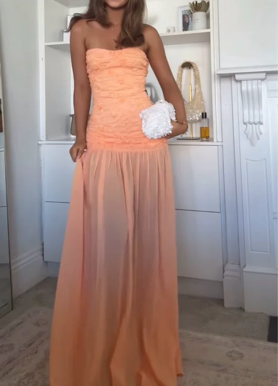 Apricot Orange Renata Jefre Sèi Dress