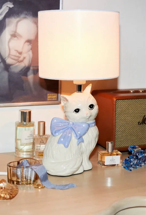 Adelaide Cat Shape Ceramic Table Lamp
