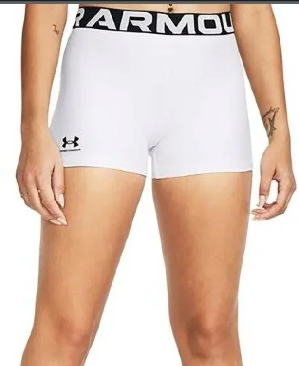 Under Armour Women's HeatGear Authentics Shorty Shorts Black /  / White