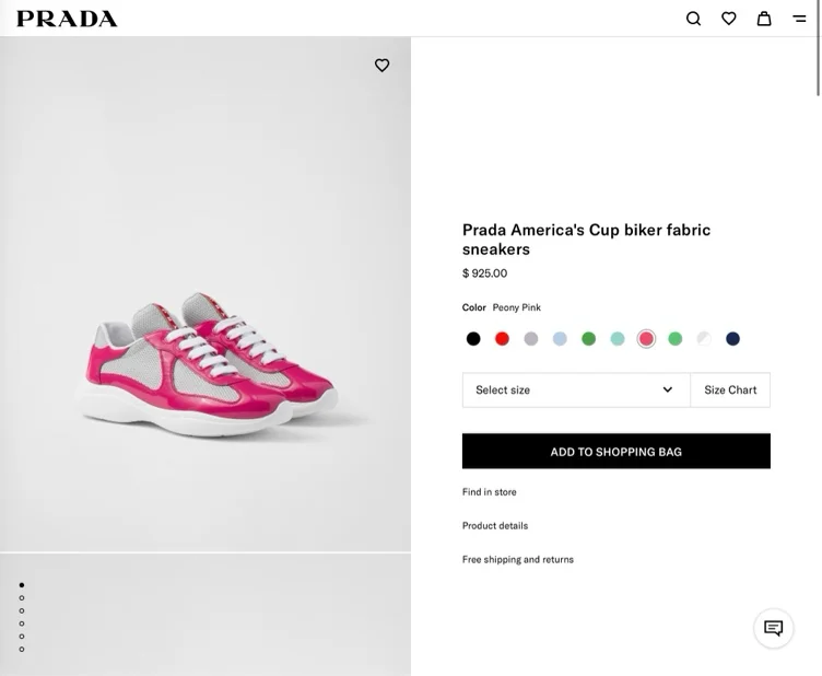 Prada America's Cup biker fabric sneakers