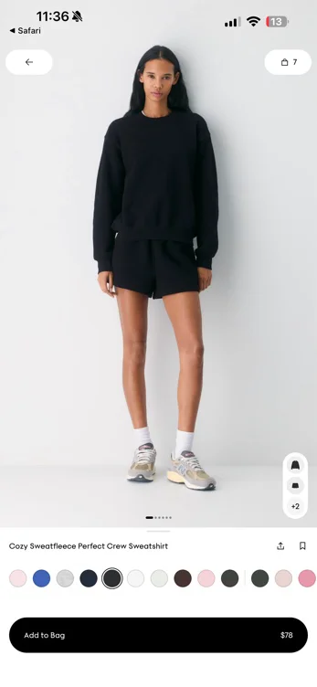 Cozy Sweatfleece Perfect Crew Sweatshirt