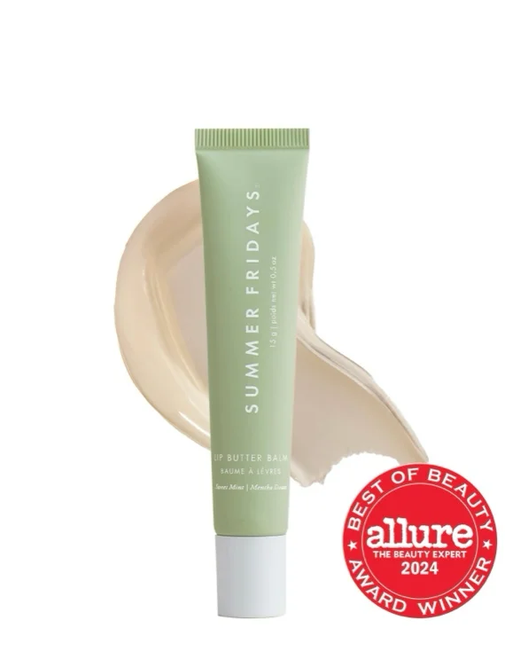 Lip Butter Balm Treatment for Hydration + Nourishing Shine - Pink Sugar - sheer light pink