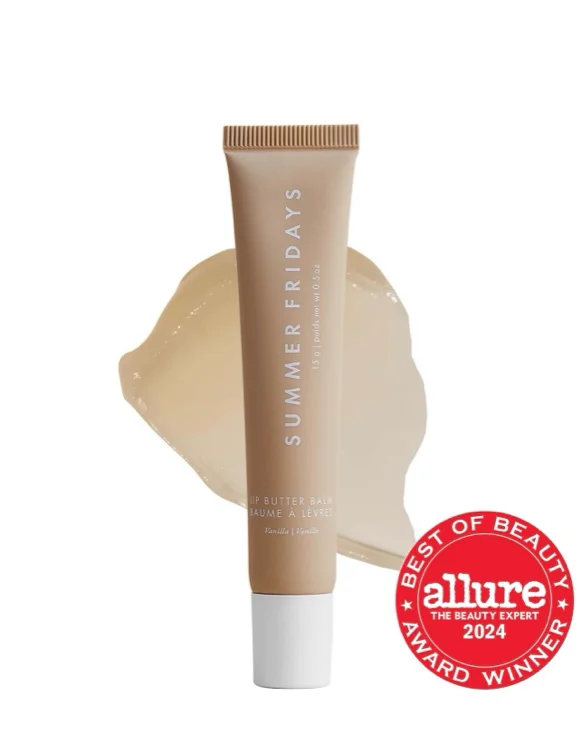 Lip Butter Balm Treatment for Hydration + Nourishing Shine - Pink Sugar - sheer light pink