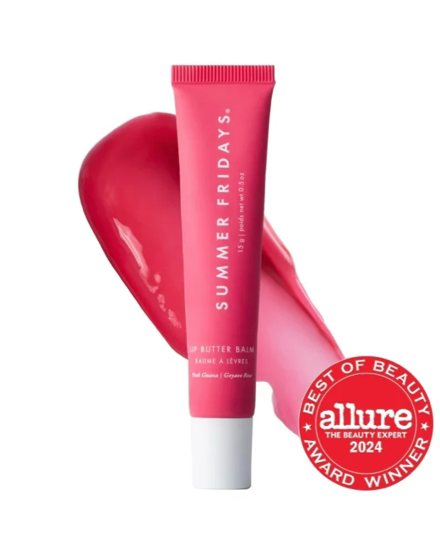 Lip Butter Balm Treatment for Hydration + Nourishing Shine - Pink Sugar - sheer light pink