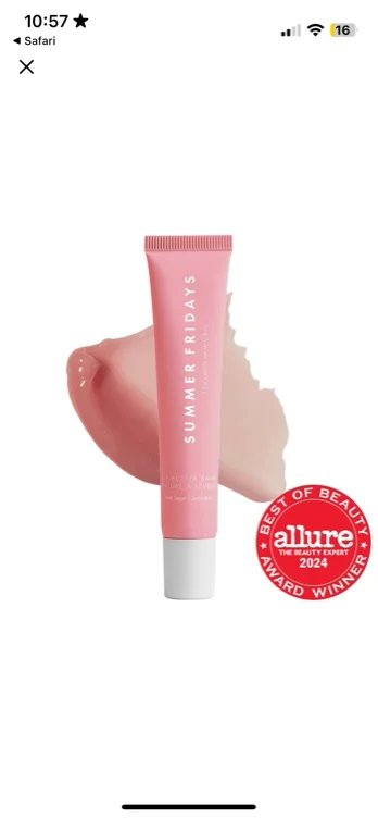 Lip Butter Balm Treatment for Hydration + Nourishing Shine - Pink Sugar