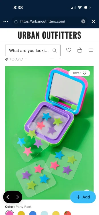 Starface Hydrocolloid Pimple Patch & Mirrored Compact Case Set