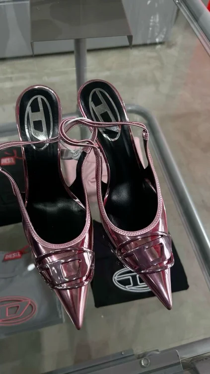 Patent leather heels