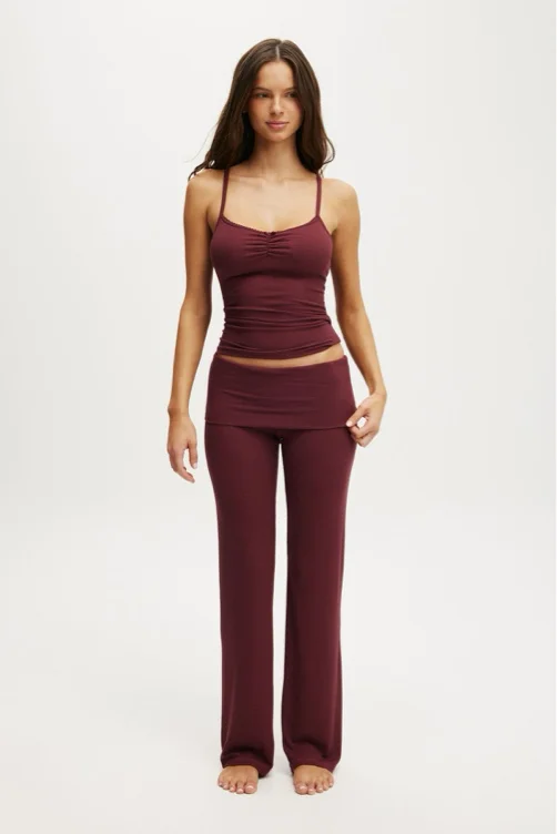 Airy Soft Roll Waist Pant