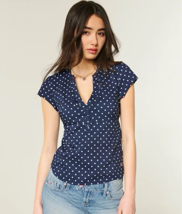 Short-Sleeve Icon Henley Shirt