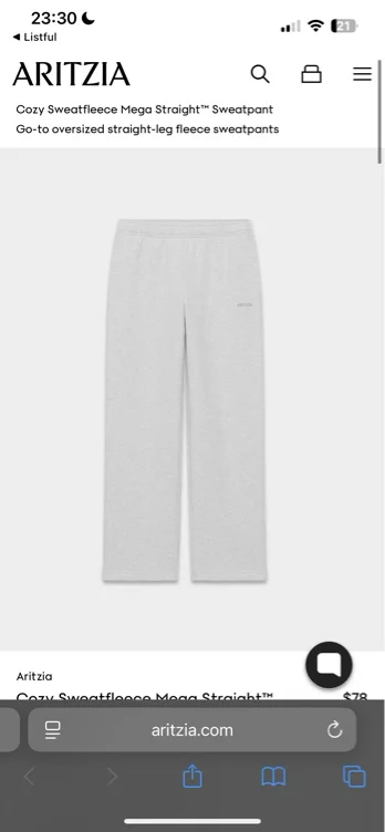 Cozy Sweatfleece Mega Straight™ Sweatpant