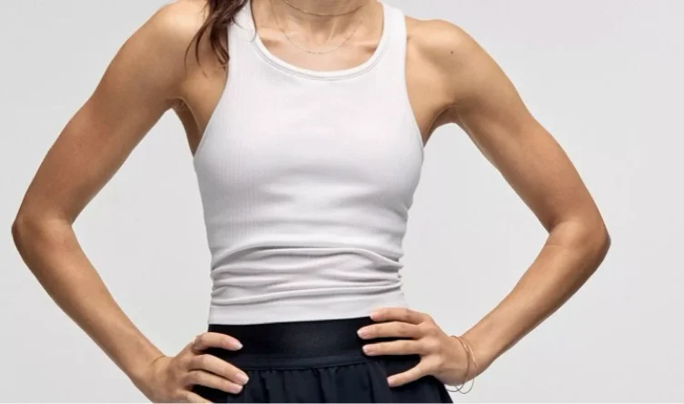 Ebb to Street Cropped Racerback Tank Top