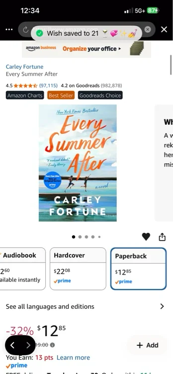 Every Summer After: Fortune, Carley: 9780593438534: Amazon.com: Books