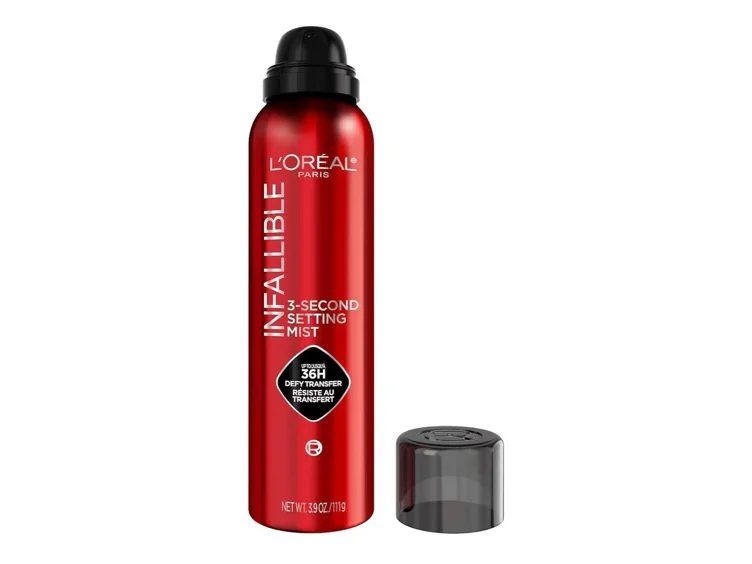 Amazon.com : L'Oreal Paris Infallible XL 3-Second Setting Spray Mist, Microfine Mist for up to 36HR Wear, Clear, 3.9 Oz : Beauty & Personal Care