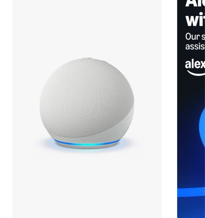2022 Echo Dot 5th Gen Smart Speaker | Glacier White | Amazon