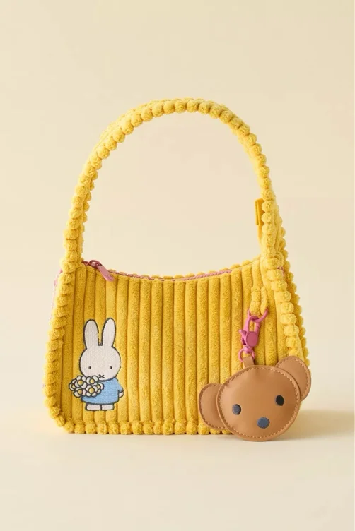 Whatever! Makes You Happy Miffy Corduroy Crossbody Bag