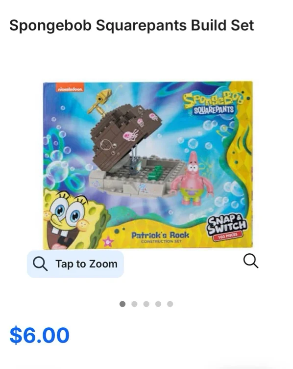 Spongebob Squarepants Build Set | Five Below