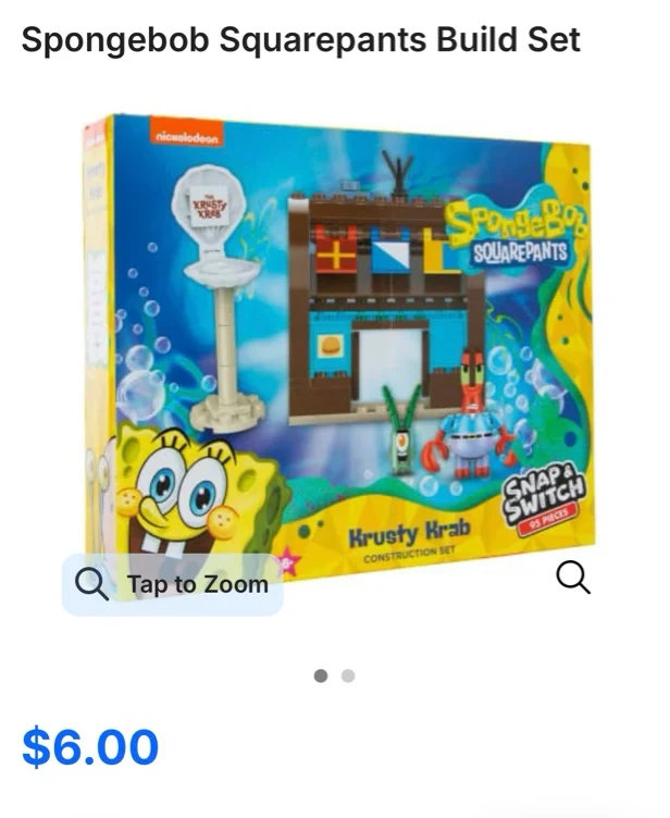 Spongebob Squarepants Build Set | Five Below