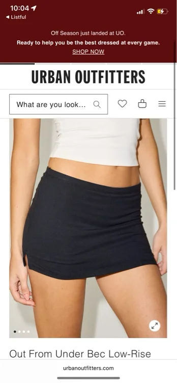 Out From Under Bec Low-Rise Mini Skort