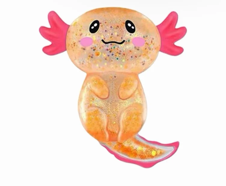 Amazon.com: Glitter Axolotls Squishies Toy, Stretchy Axolotls Stress Ball, Soft Squeeze Sensory Fidget Toys for Kids Adults, Cute Easter Basket Stuffers Party Favors Classroom Prizes （Pink） : Toys & Games