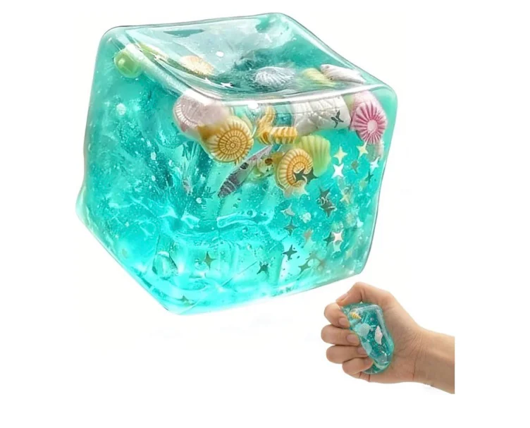 Amazon.com: Ice Cubes Marine Shells Squishies Toy,Soft Slow Rise Squishy Stress Relief Toy, TPR Ice Cube Soft Stress Relief Toy for Adults Anxiety Relief, Party Favors, Table Decoration(1PCS) : Toys & Games