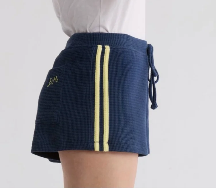 Pippa Stretch Organic Cotton Waffle Shorts