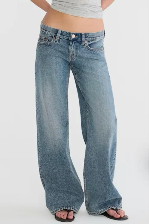 Super Low-Rise Baggy Wide Leg Jean