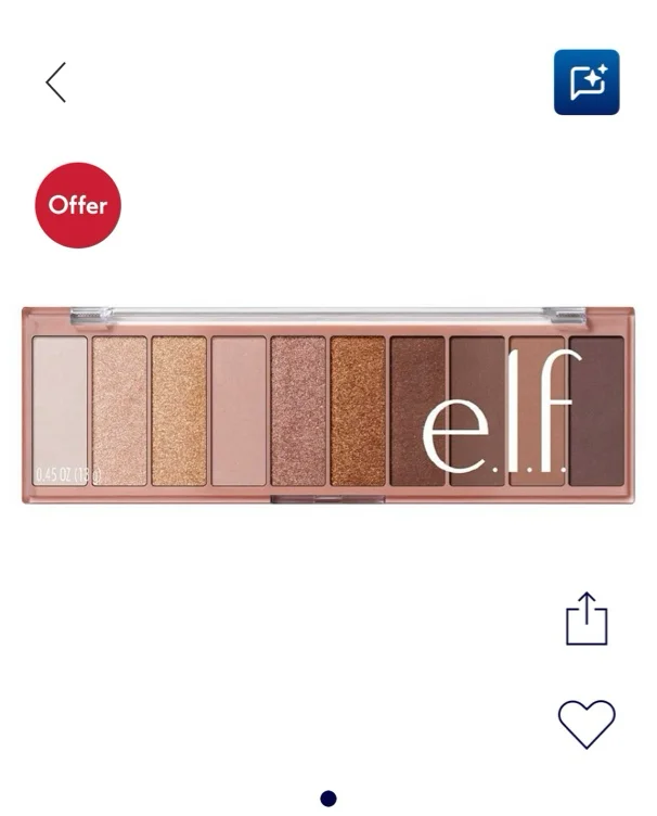 Elf eye shadow pallet