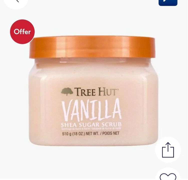 Tree Hut - Shea Sugar Scrub - Vanilla 510g - Boots