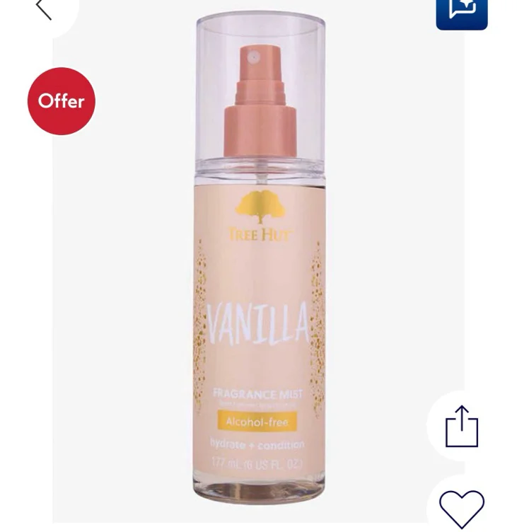 Tree Hut Fragrance Mist Vanilla 177ml - Boots