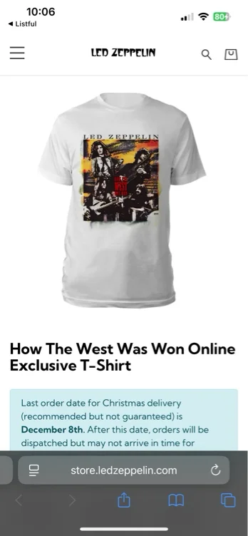 How The West Was Won Online Exclusive T-Shirt - Led Zeppelin