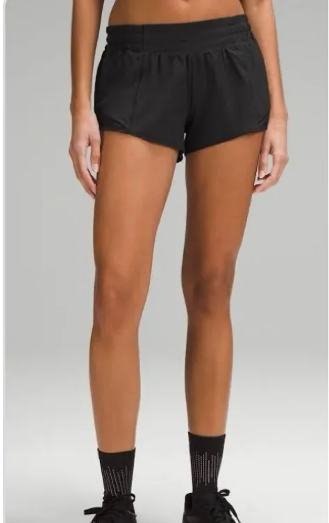 Hotty Hot Low-Rise Lined Short 2.5" - black  - 4