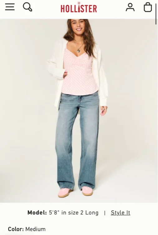 Low-Rise Washed Black Baggy Jeans