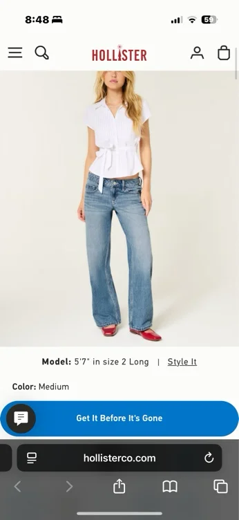 Low-Rise Washed Black Baggy Jeans