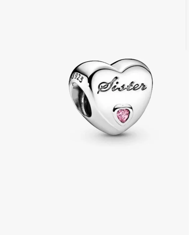 Sister Heart Charm | Pendant | Sterling silver | Pandora UK