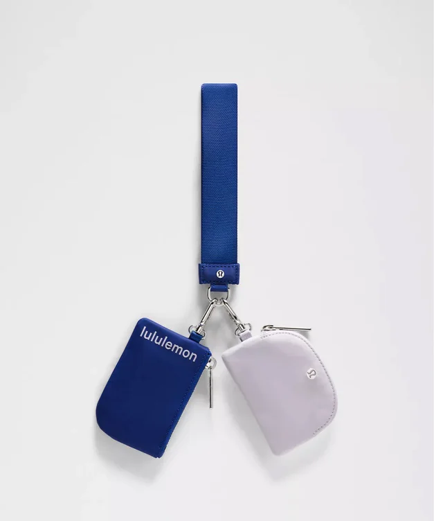 Dual Pouch Wristlet-Riverside/Faint Lavender-ONE SIZE