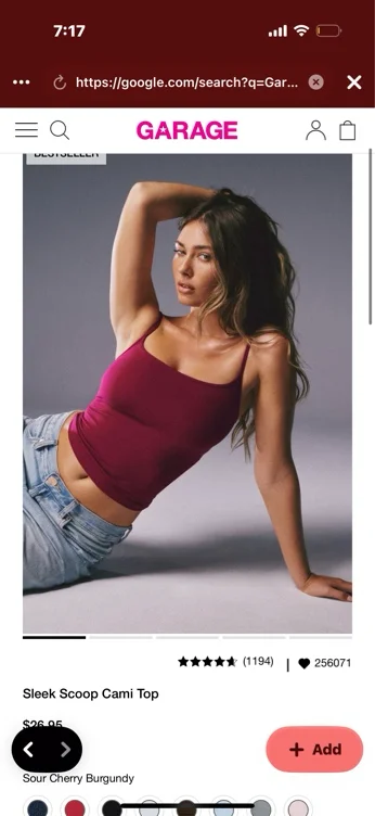 Sleek Scoop Cami Top