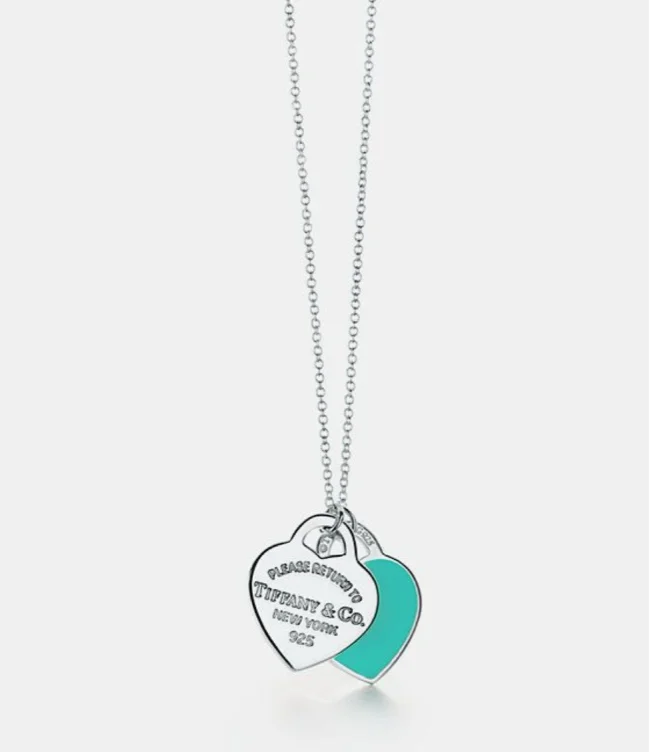 Collezione Return To Tiffany™ Pendente Double Heart Tag in oro giallo, mini