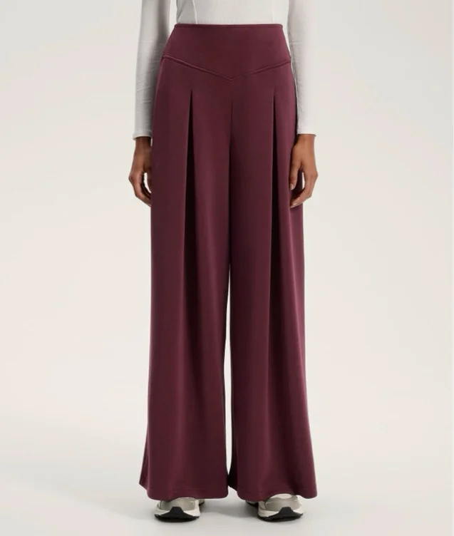Pantalon large à pli frontal avec modal et toucher doux